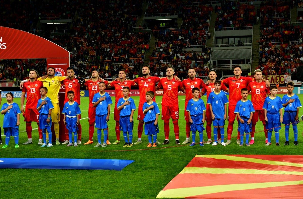 Two completely different halves. Macedonia was shining, and had a painful defeat against Ukraine