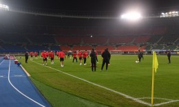 Македонија тренираше во Ернст Хапел стадион пред натпреварот со Австрија (фото)