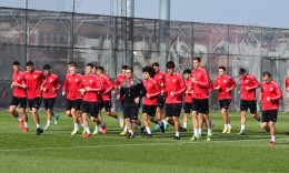 ФОТО: Официјален тренинг на Македонија до 21 пред мечот со Франција