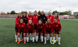 The women's national team of Macedonia U19 at the UEFA qualifying tournament in Slovenia
