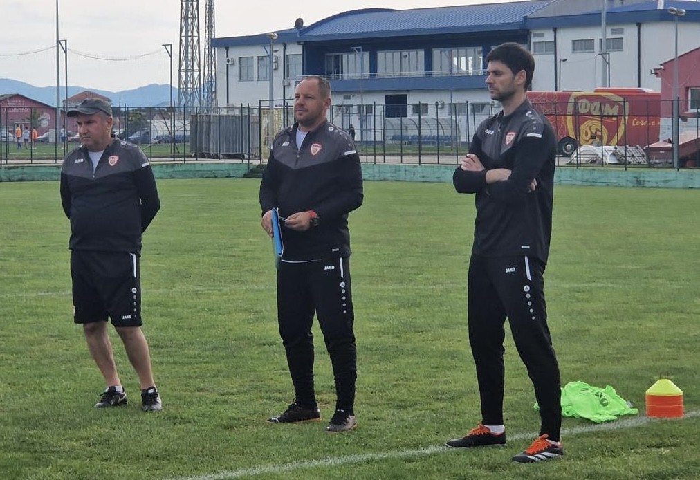 Macedonia U18 at a training camp in Kicevo