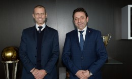 Presidenti i UEFA-së, Aleksandar Çeferin: Jam i kënaqur nga hapat e mëdha që FFM i arriti nën udhëheqjen e Sejdinit